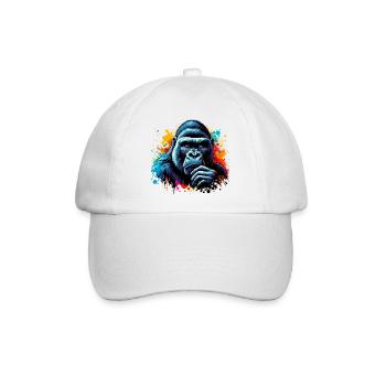 Gorilla - Baseballkappe - Weiß/Weiß - Vorne