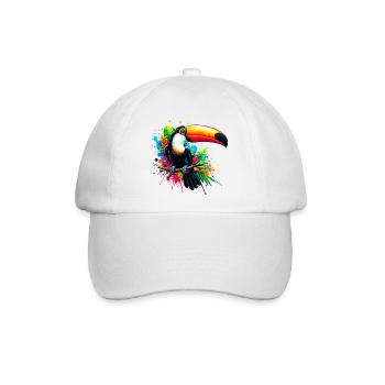 Tukan - Baseballkappe - Weiß/Weiß - Vorne