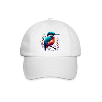 Eisvogel - Baseballkappe - Weiß/Weiß - Vorne