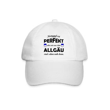 Allgäu in Süddeutschland - Baseballkappe - Weiß/Weiß - Vorne
