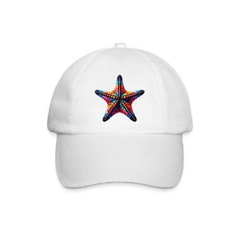 Seestern - Baseballkappe - Weiß/Weiß - Vorne