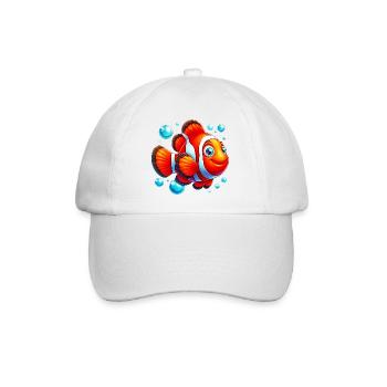 Clownfische - Baseballkappe - Weiß/Weiß - Vorne