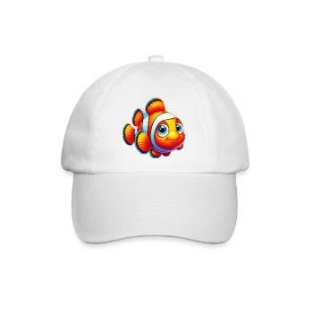 Clownfische - Baseballkappe - Weiß/Weiß - Vorne