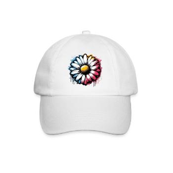 Gänseblümchen - Baseballkappe - Weiß/Weiß - Vorne