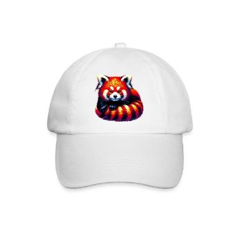 Kleiner Panda - Baseballkappe - Weiß/Weiß - Vorne