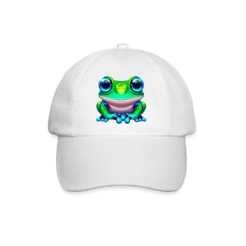 Frosch - Baseballkappe - Weiß/Weiß - Vorne
