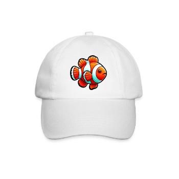 Clownfisch - Baseballkappe - Weiß/Weiß - Vorne