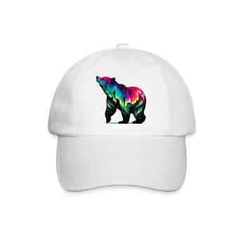 Bär - Baseballkappe - Weiß/Weiß - Vorne