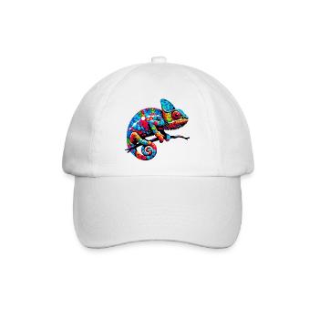 Chamäleon - Baseballkappe - Weiß/Weiß - Vorne
