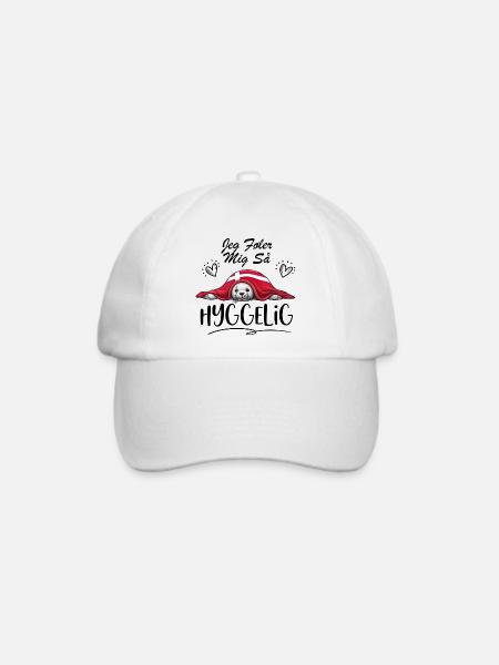 Jeg føler mig så hyggelig -b - Baseballkappe - Weiß/Weiß