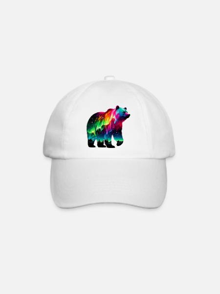 Bär - Baseballkappe - Weiß/Weiß
