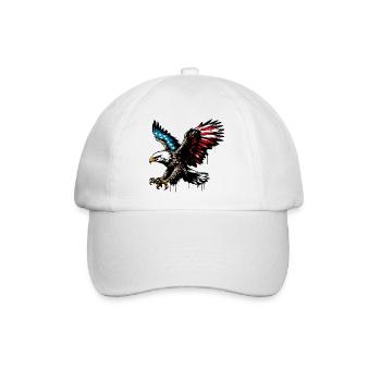 Adler - Baseballkappe - Weiß/Weiß - Vorne
