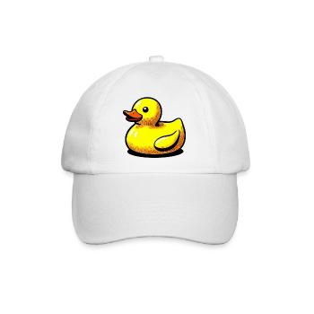 Ente Ente Ente Ente Ente - Baseballkappe - Weiß/Weiß - Vorne