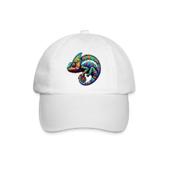 Chamäleon - Baseballkappe - Weiß/Weiß - Vorne