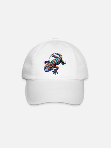 Gecko - Baseballkappe - Weiß/Weiß
