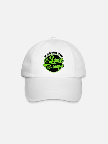 Die 3. Hälfte - Baseballkappe - Weiß/Weiß