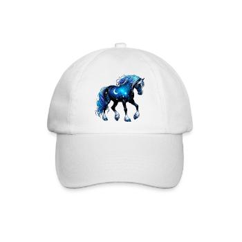 Pferd - Baseballkappe - Weiß/Weiß - Vorne