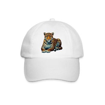 Leopard - Baseballkappe - Weiß/Weiß - Vorne