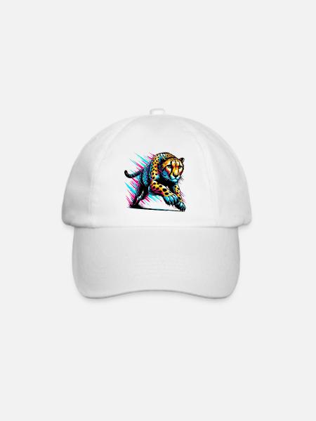 Gepard - Baseballkappe - Weiß/Weiß