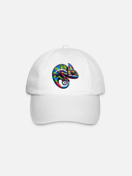 Chamäleon - Baseballkappe - Weiß/Weiß