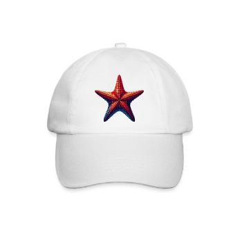 Seestern - Baseballkappe - Weiß/Weiß - Vorne