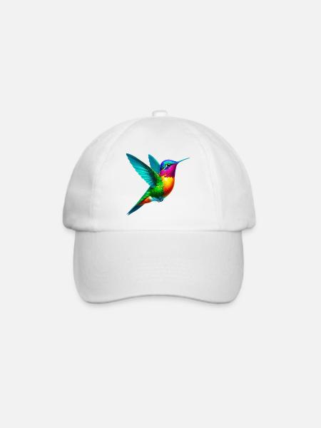 Kolibri - Baseballkappe - Weiß/Weiß