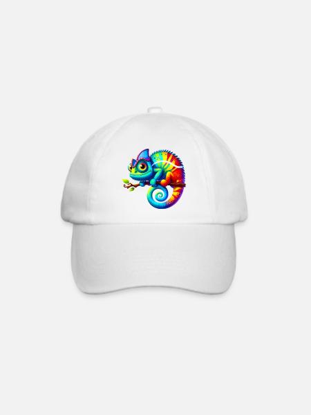 Chamäleon - Baseballkappe - Weiß/Weiß