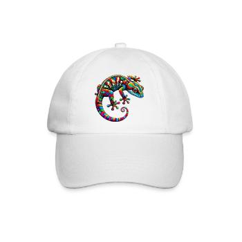 Gecko - Baseballkappe - Weiß/Weiß - Vorne