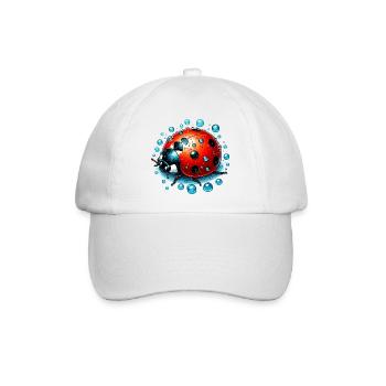 Marienkäfer - Baseballkappe - Weiß/Weiß - Vorne
