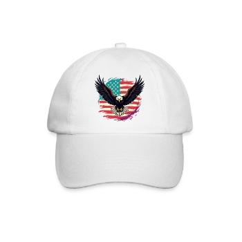 Weißkopfseeadler - Baseballkappe - Weiß/Weiß - Vorne