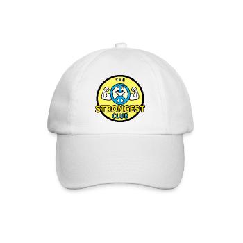 Friedensbewegung - Baseballkappe - Weiß/Weiß - Vorne