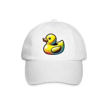 Ente Ente Ente Ente Ente - Baseballkappe - Weiß/Weiß - Vorne
