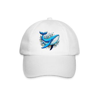 Wal - Baseballkappe - Weiß/Weiß - Vorne