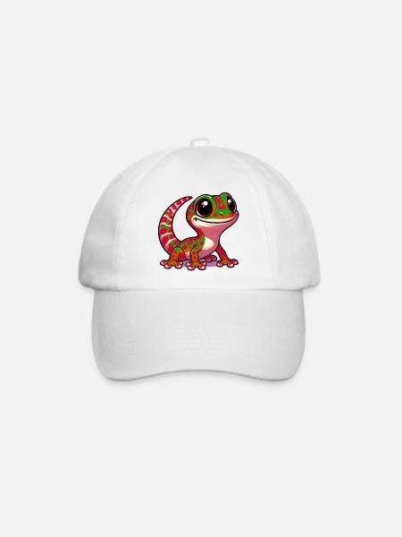 Gecko - Baseballkappe - Weiß/Weiß