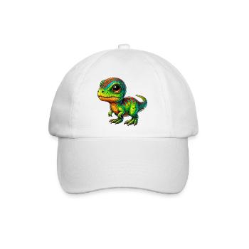 Dinosaurier - Baseballkappe - Weiß/Weiß - Vorne