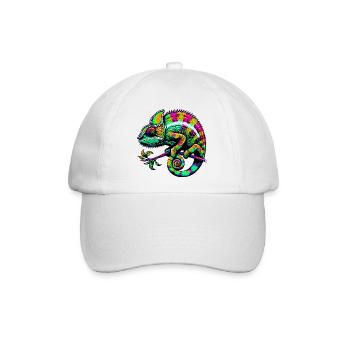 Chamäleon - Baseballkappe - Weiß/Weiß - Vorne