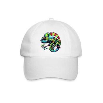 Chamäleon - Baseballkappe - Weiß/Weiß - Vorne