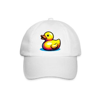 Ente Ente Ente Ente Ente - Baseballkappe - Weiß/Weiß - Vorne