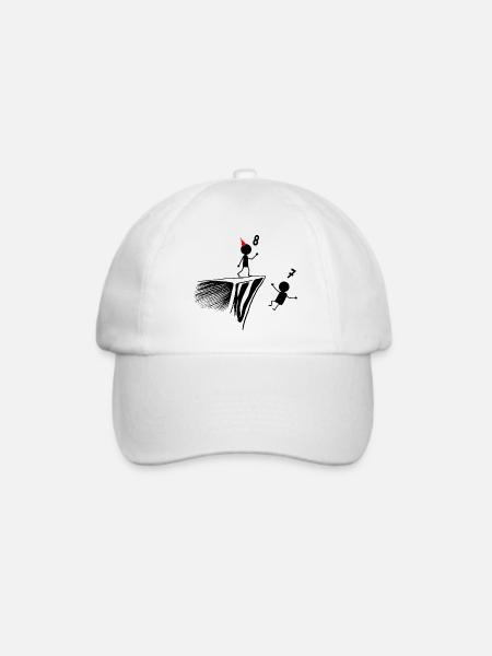 8. Geburtstag, 8 Jahre altes Geschenk, 8 Jahre alt, 8 Jahre alt Humor - Baseballkappe - Weiß/Weiß
