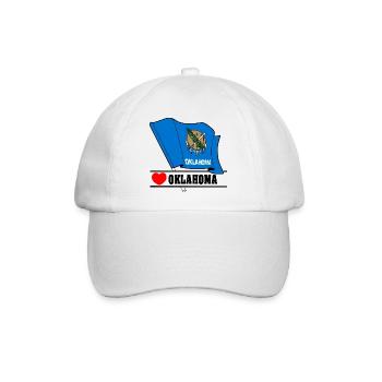 Hinweis Oklahoma Herz OKLAHOMA - Baseballkappe - Weiß/Weiß - Vorne