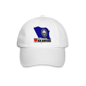 Hinweis New Hampshire Herz NEW HAMPSHIRE - Baseballkappe - Weiß/Weiß - Vorne