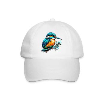 Eisvogel - Baseballkappe - Weiß/Weiß - Vorne