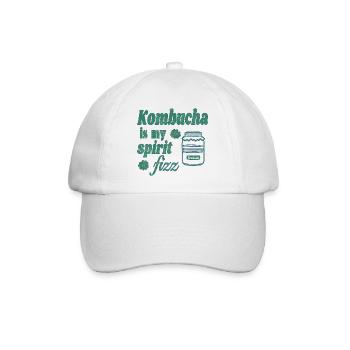 Kombucha is my spirit fizz - Baseballkappe - Weiß/Weiß - Vorne