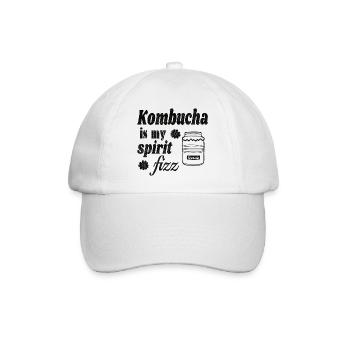 Kombucha is my spirit fizz - Baseballkappe - Weiß/Weiß - Vorne