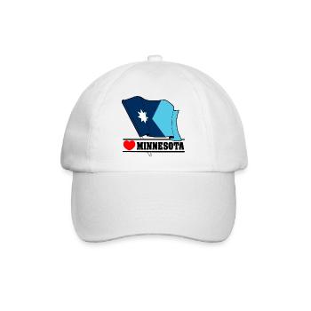 Hinweis Minnesota Herz MINNESOTA - Baseballkappe - Weiß/Weiß - Vorne