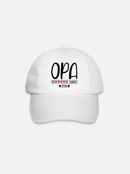 Opa 2026 loading - Baseballkappe - Weiß/Weiß