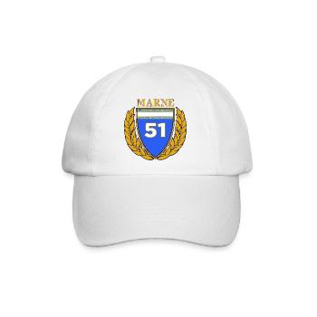 51 - Baseballkappe - Weiß/Weiß - Vorne