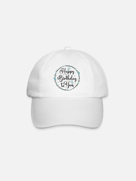 Happy birthday to you - Baseballkappe - Weiß/Weiß