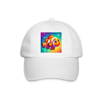 Clownfisch - Baseballkappe - Weiß/Weiß - Vorne