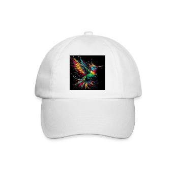 Kolibri - Baseballkappe - Weiß/Weiß - Vorne